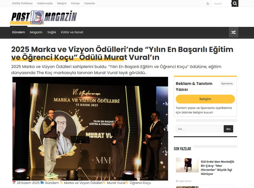 Post Magazin – The Koç haberi